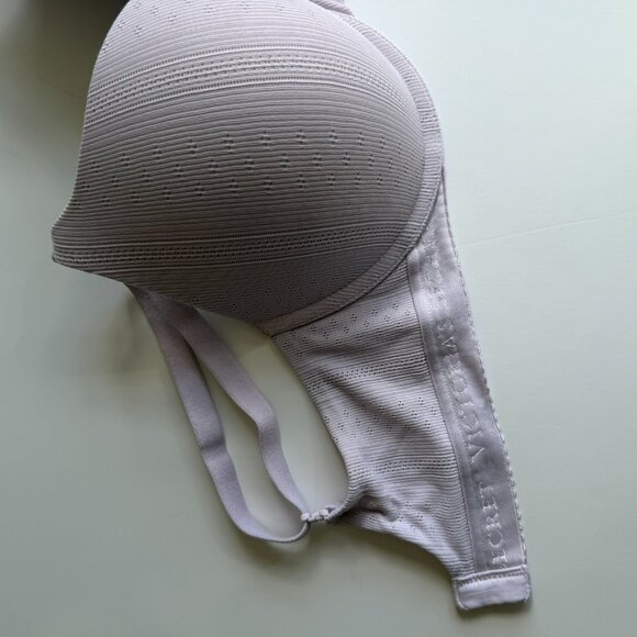 Victoria's Secret 32DD T-Shirt Push--Up, Full Coverage Bra Lavendar Pointelle - Picture 4 of 10